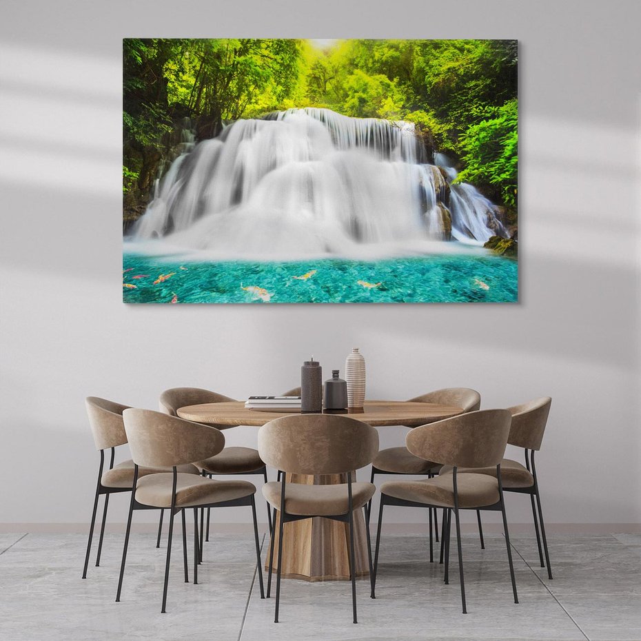 Obraz na płótnie 100x70 - Magiczne wodospady Tajlandii - Tajlandia, wodospad