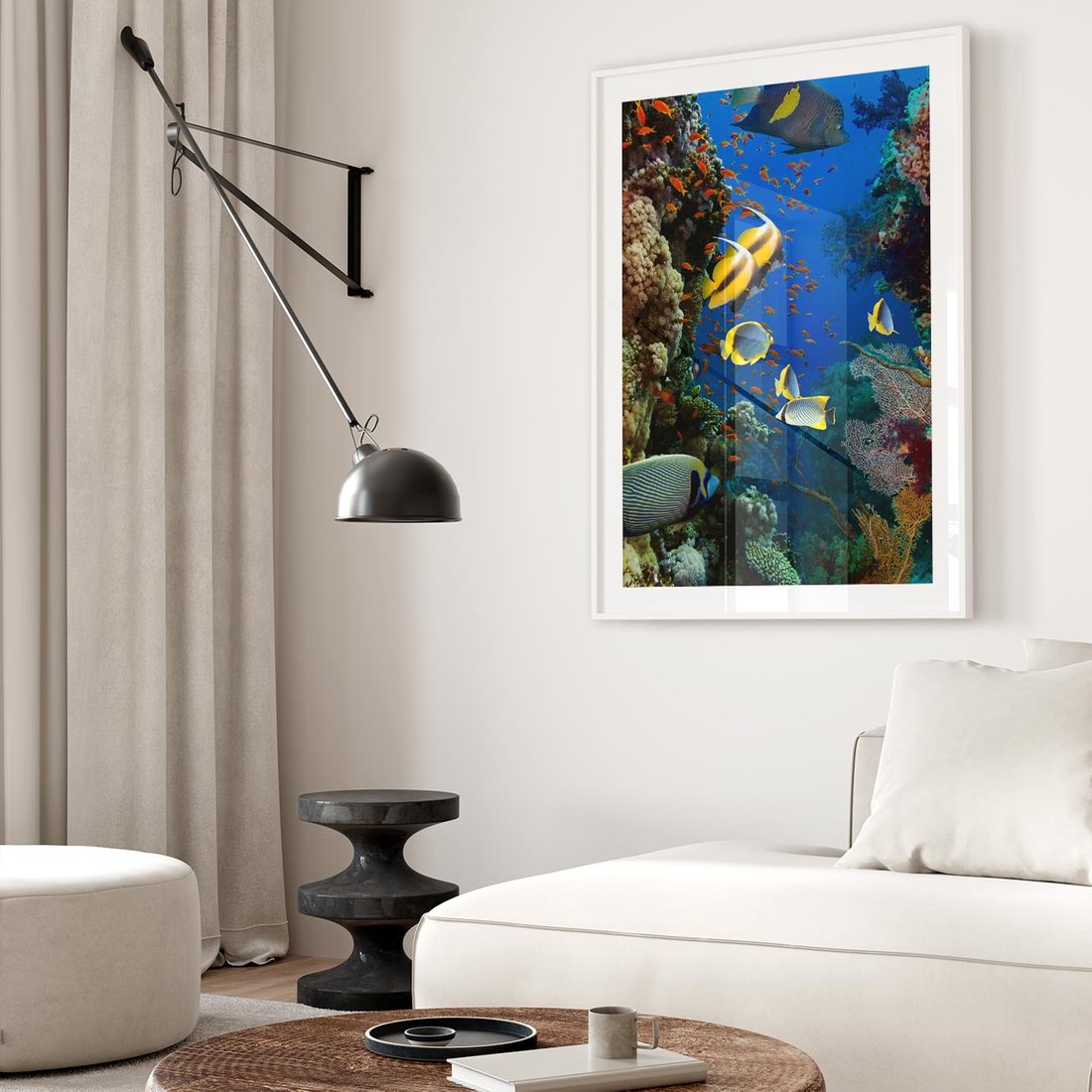 Plakat bez ramy 40x50 - Podwodne królestwo rafy koralowej - rafa, koralowa