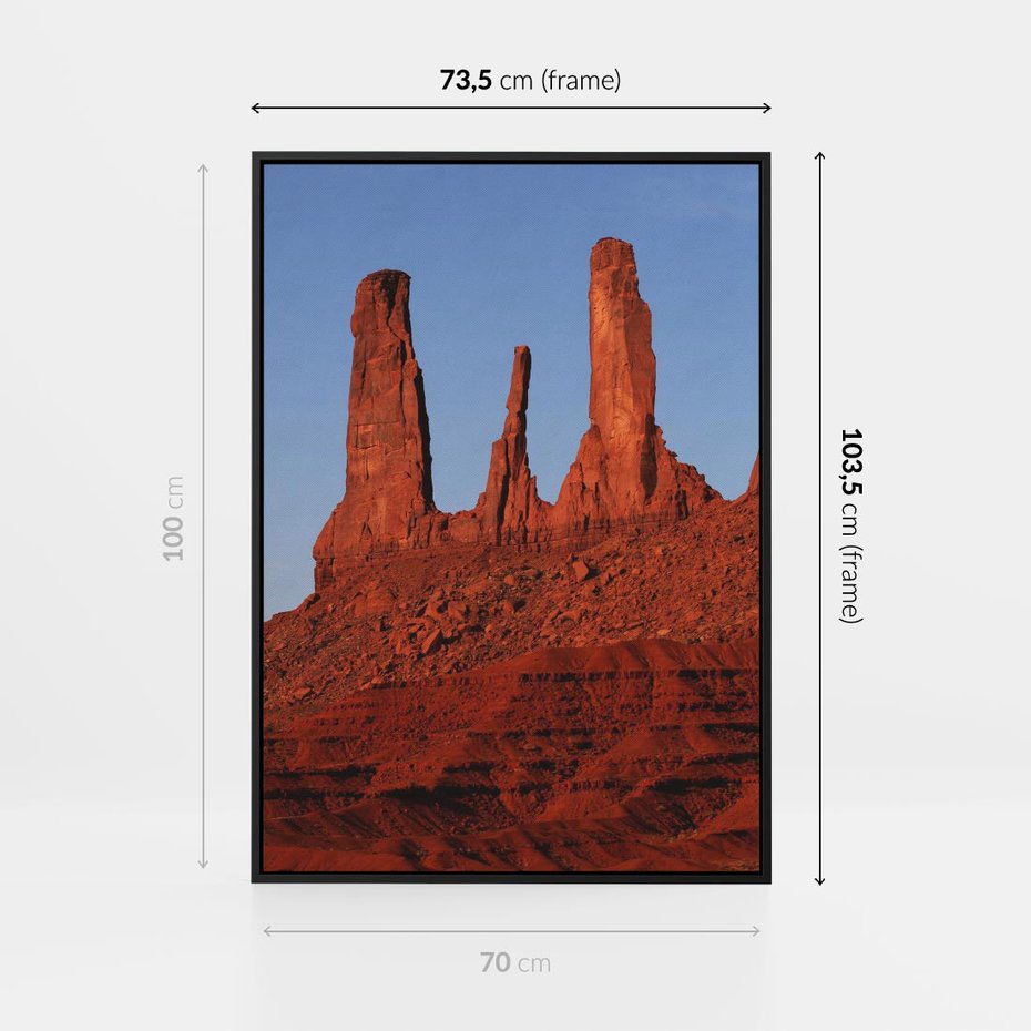 Obraz w ramie 70x100 - Wielki Kanion - majestat pustyni - Wielki Kanion, pustynia - rama czarna