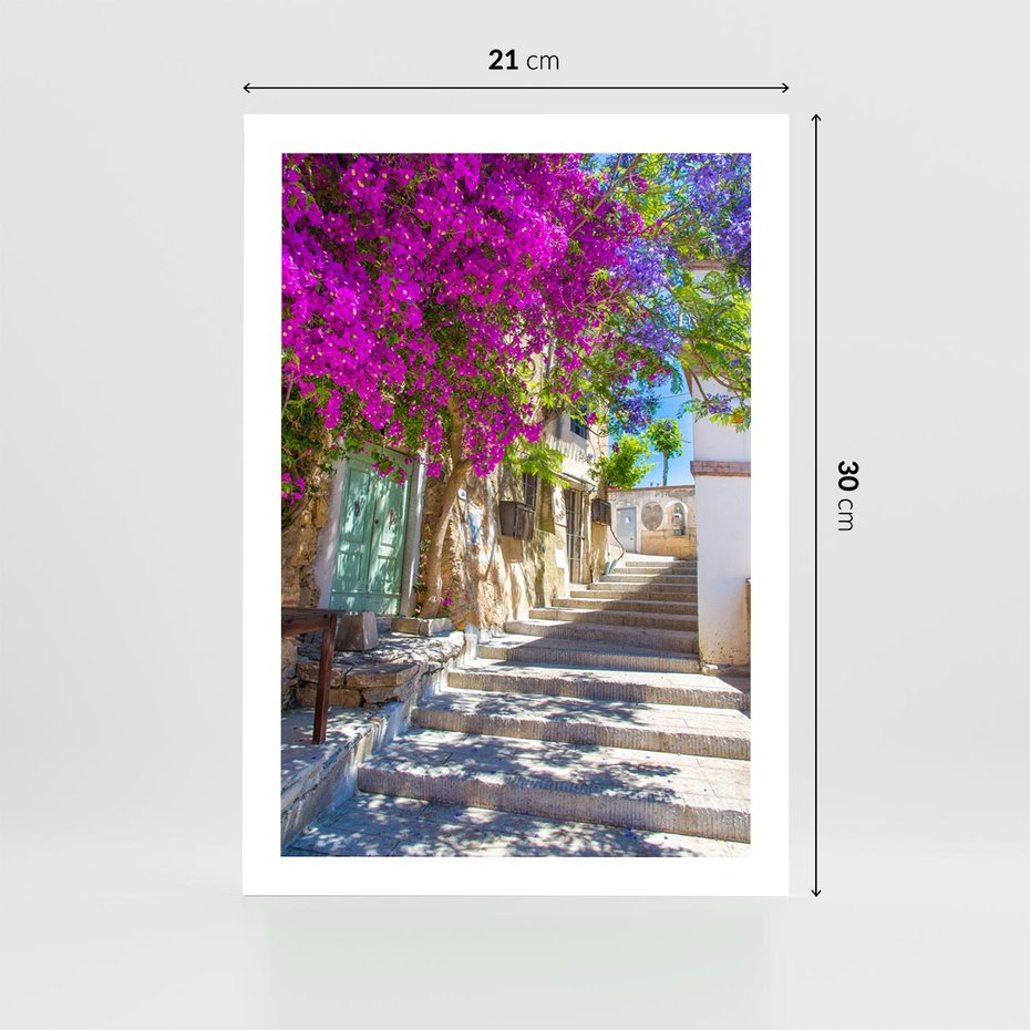 Plakat bez ramy 21x30 - Urok Zaklętej Przestrzeni - uliczka, perspektywa