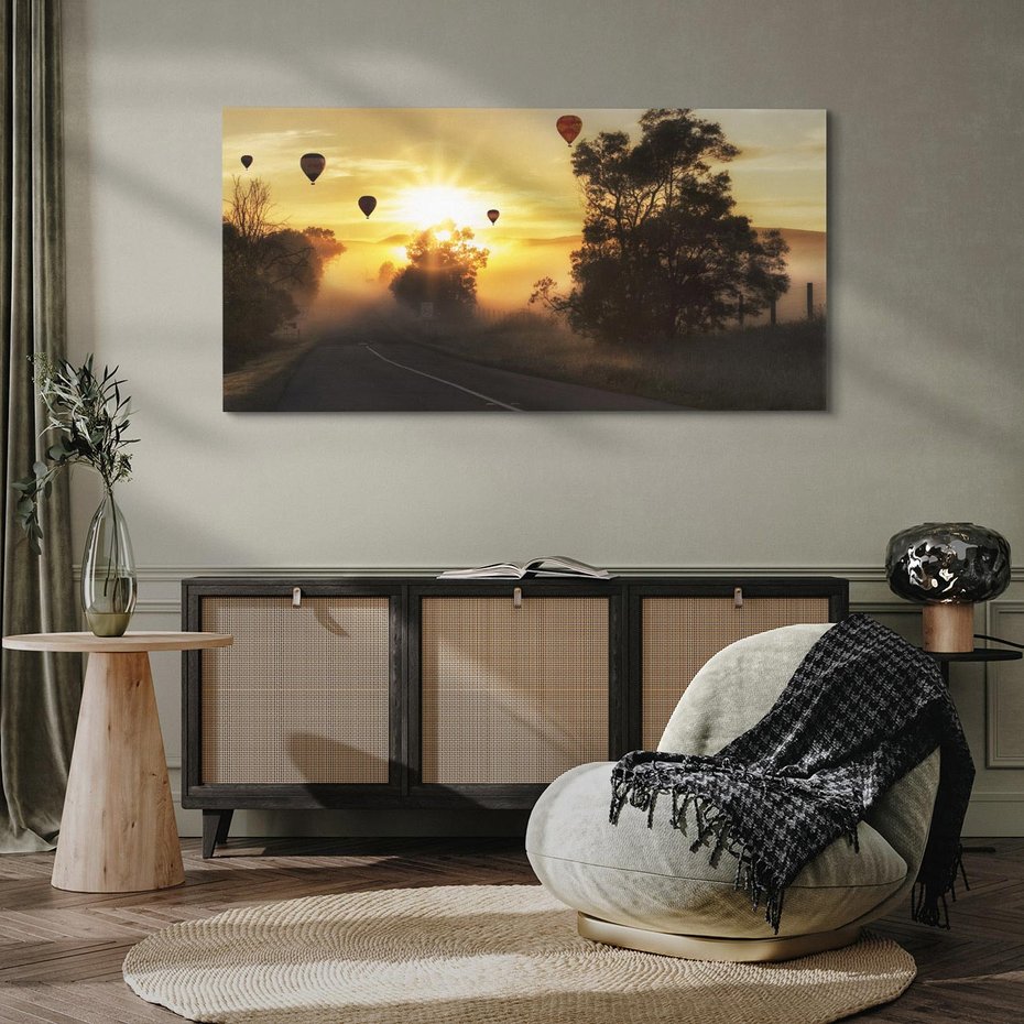 Obraz na płótnie 120x60 - Krajobraz drogowy - krajobraz, droga