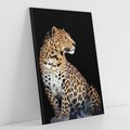 Obraz na płótnie 80x120 - Elegancja Jaguarowej Pantery - jaguar, pantera