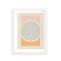 Plakat w ramie 30x40 - Rozbijająca Opowieść - geometryczne kształty, koła - rama biała