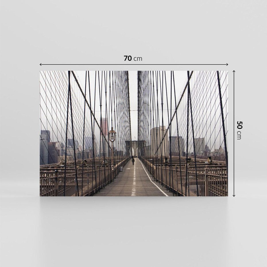 Obraz na płótnie 70x50 - Nowoczesna Linia - most, nowoczesna