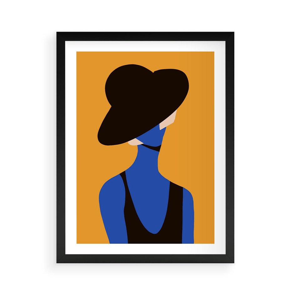 Plakat w ramie 50x70 - Zaklęte Zniknięcie - sztuka nowoczesna, plakat - rama czarna