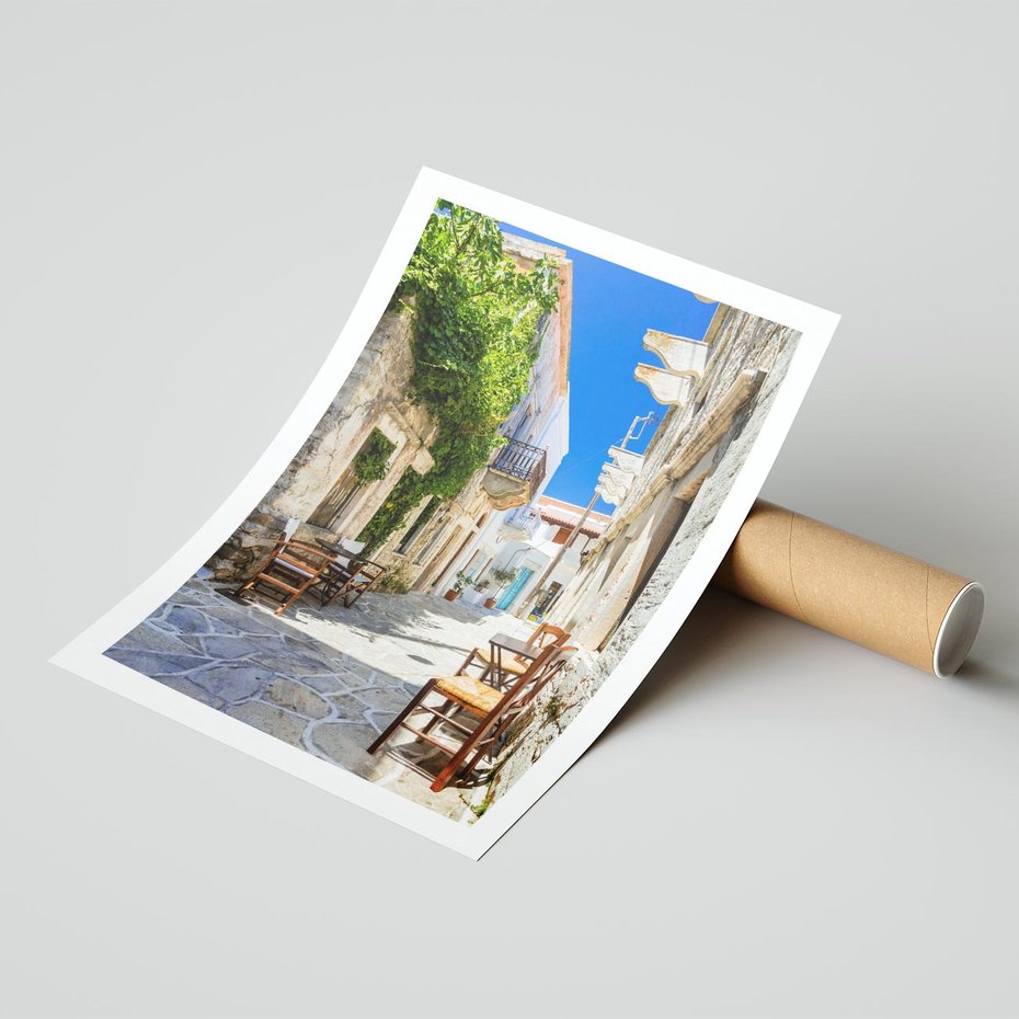 Plakat bez ramy 40x50 - Magiczny Spacer - uliczka, perspektywa