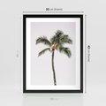Plakat w ramie 30x40 - Wakacyjne Marzenia - palma na tle nieba - rama czarna