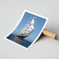 Plakat bez ramy 21x30 - Podróż na Żaglowcu Przygody - żaglowiec, podróż