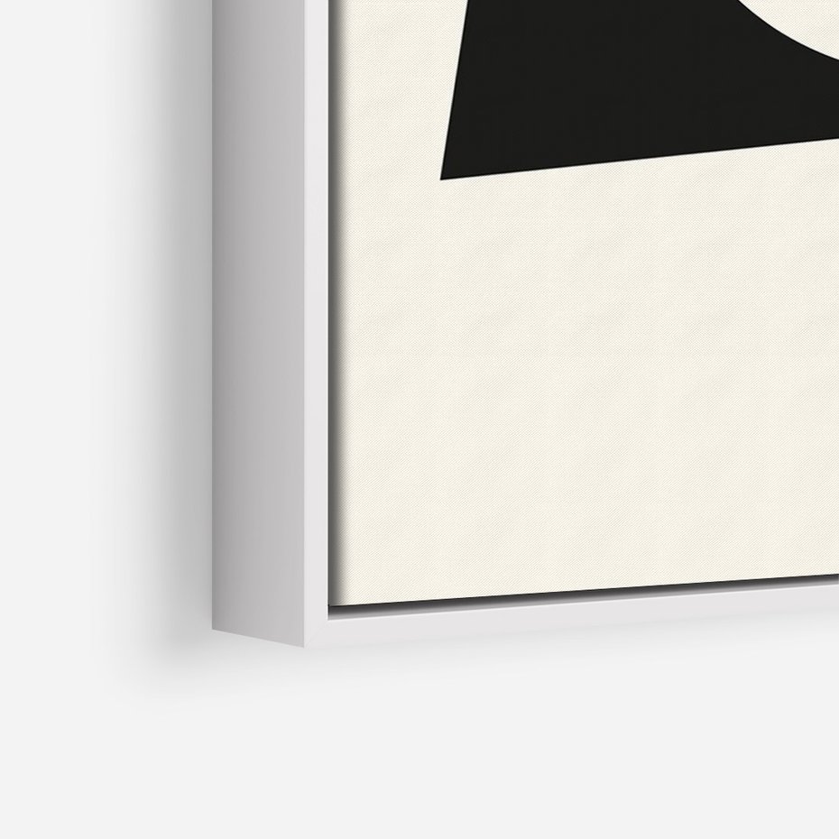 Obraz w ramie 80x120 - Tajemnicze Spektrum - abstrakcyjne kształty, geometria - rama biała