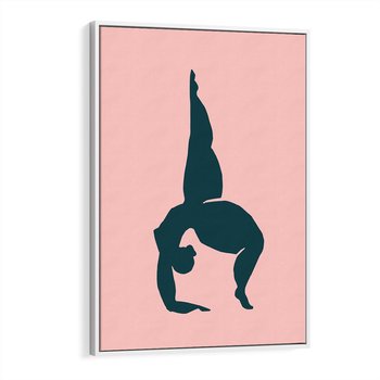 Obraz w ramie 50x70 - Zaklęte Wzory - abstrakcja, kobieca sylwetka - rama biała