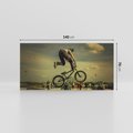 Obraz na płótnie 140x70 - "BMX - Sportowa Adrenalina - BMX, rower
