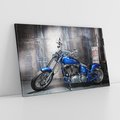 Obraz na płótnie 100x70 - Siła i wolność na dwóch kółkach - chopper, motocykl
