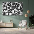 Obraz na płótnie 100x70 - Abstrakcyjne światy: 3D w kwadratach - 3D, abstrakcja