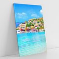 Obraz na płótnie 50x70 - Urok greckich wysp nad morzem - Grecja, morze