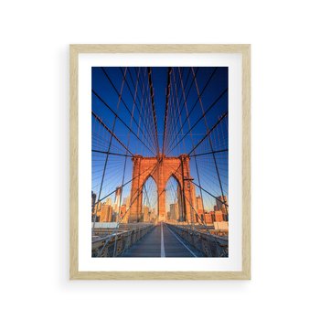 Plakat w ramie 30x40 - Most architektoniczne arcydzieło - most, architektura - rama drewno