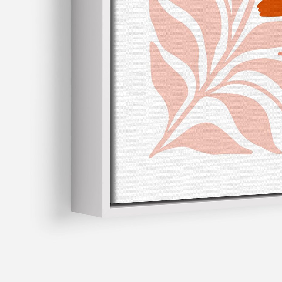 Obraz w ramie 70x100 - Nieskrępowane wyobraźnie kolorów - kwiaty, pastelowe kolory - rama biała