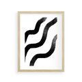 Plakat w ramie 30x40 - Wibracje Plam - abstrakcja, minimalizm - rama drewno