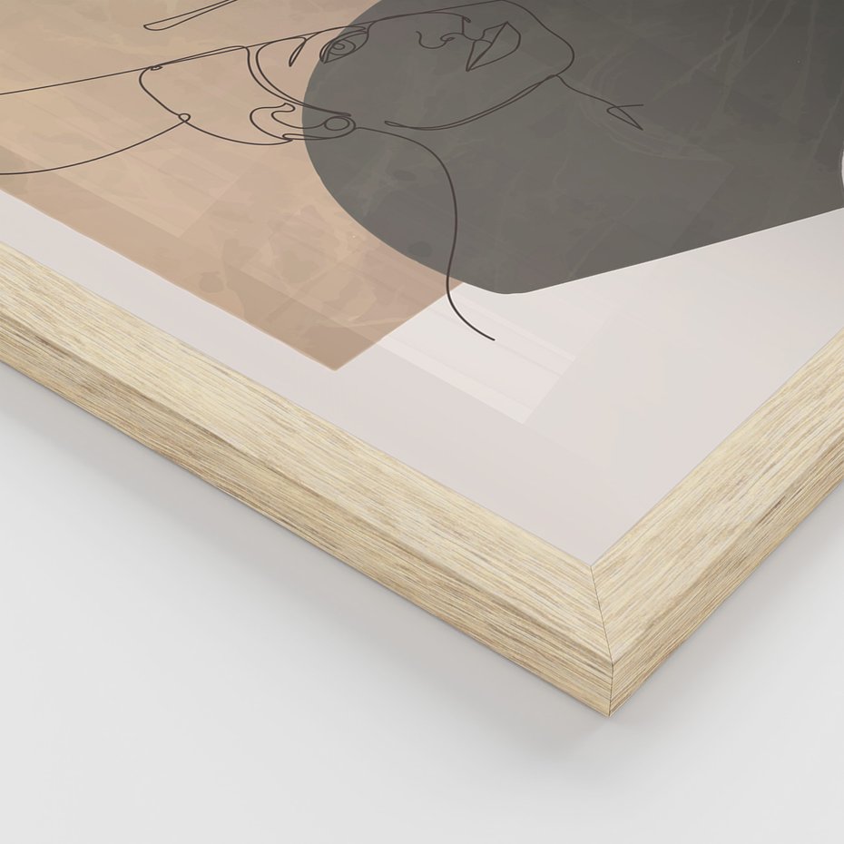 Zestaw obrazy w ramie 30x40 galeria - Kobiety, plakaty, boho - rama drewno