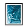 Plakat w ramie 50x70 - Wyrazista abstrakcja w akwareli - abstrakcja, akwarela - rama czarna