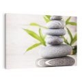 Obraz na płótnie 100x70 - Spa kamienie: naturalne piękno - spa, kamienie