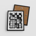 Plakat w ramie 40x50 - Geometryczne Elegancje - nowoczesny, geometryczny - rama czarna