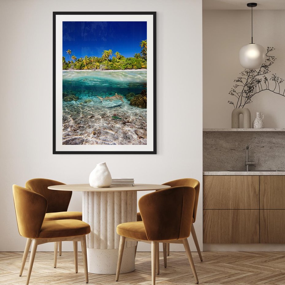 Plakat bez ramy 40x50 - Tropikalne Morze i Kolorowa Rafa - tropikalne, morze