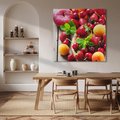 Obraz na płótnie 80x80 - Owoce w restauracji artystycznie - owoce, restauracja