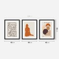 Zestaw obrazy w ramie 40x50 galeria - Sztuka, współczesna, plakaty - rama czarna