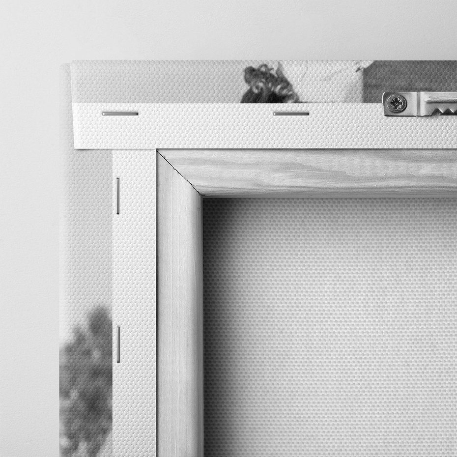 Obraz na płótnie 50x70 - Sport to Zdrowie - retro zdjęcie, czarno białe