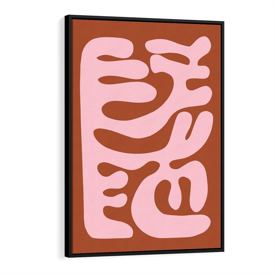 Obraz w ramie 70x100 - Migotliwe Boho Marzenia - abstrakcyjny obraz, plakat - rama czarna