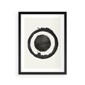 Plakat w ramie 30x40 - Harmonijne Emocje - abstrakcyjne plamy okręgi, akwarelowe - rama czarna