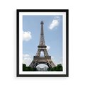 Plakat w ramie 50x70 - Paryż z wieżą Eiffla - Eiffla, Paryż - rama czarna