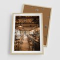 Plakat w ramie 50x70 - Smak i styl - restauracja, architektura - rama drewno