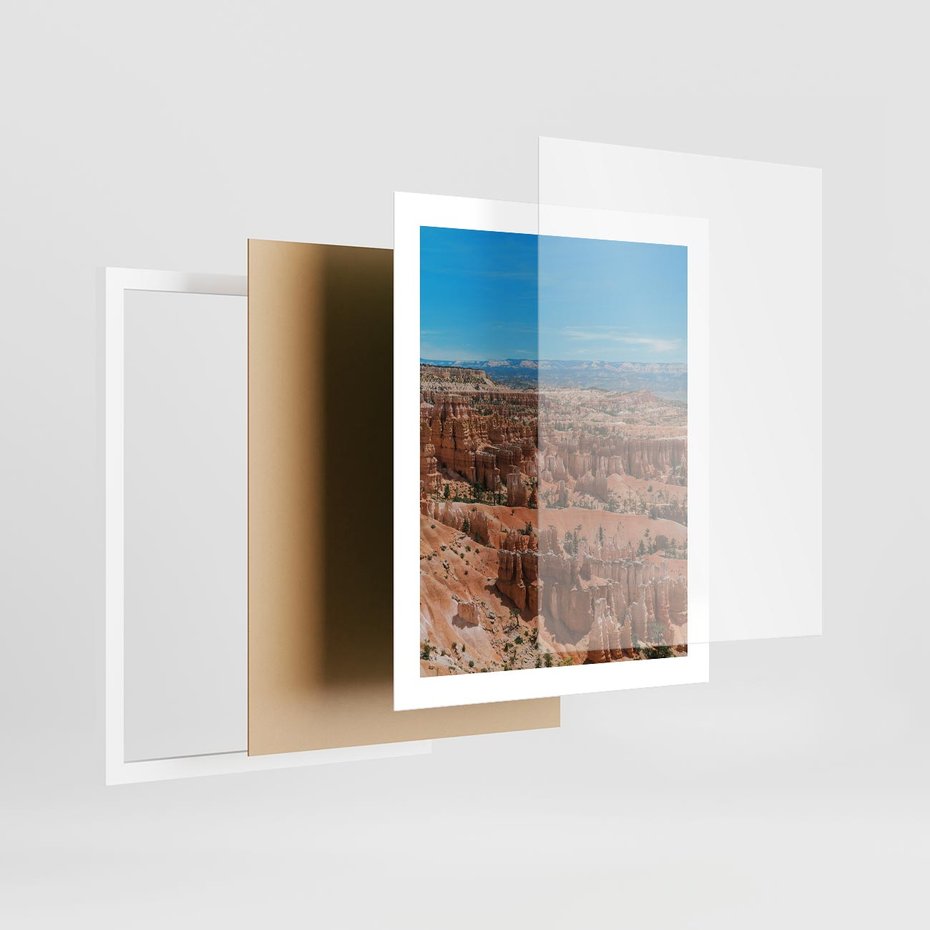 Plakat w ramie 40x50 - Wielki Kanion - wielki kanion, krajibraz - rama biała