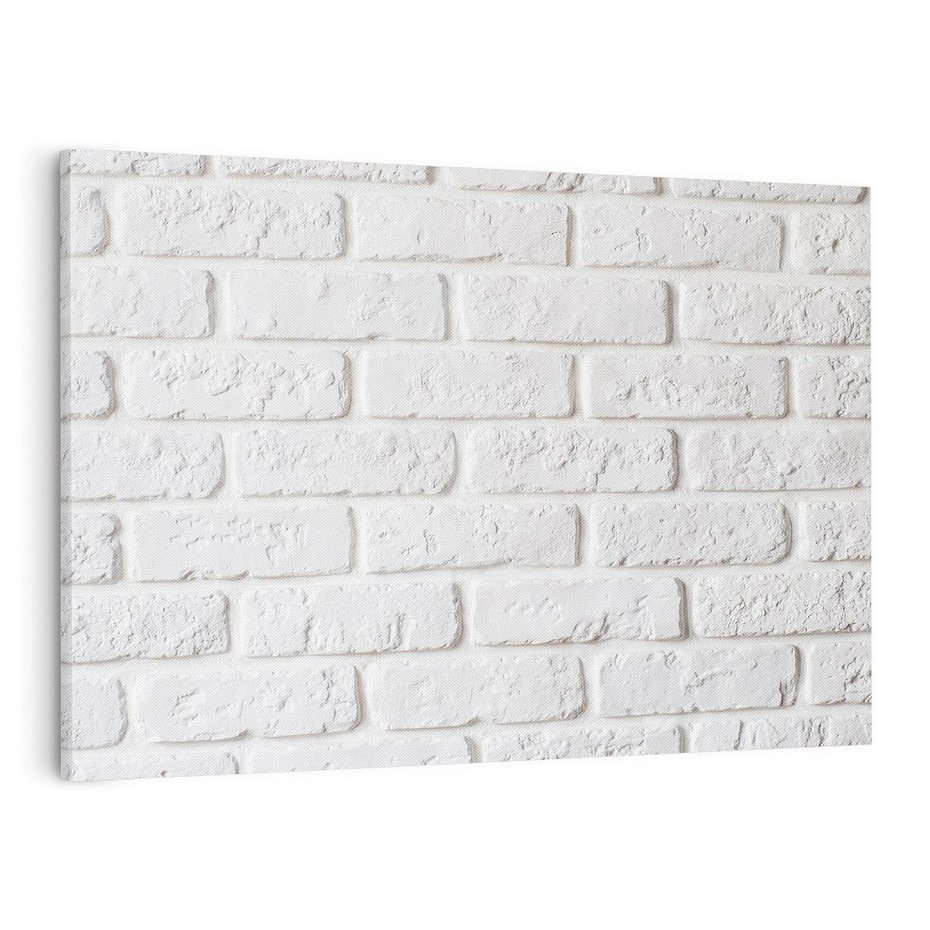 Obraz na płótnie 120x80 - Wymiarowa Struktura - ściana, cegła