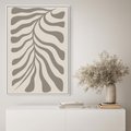Obraz w ramie 70x100 - Zaklęte Kształty - nowoczesna sztuka, plakat modern - rama biała