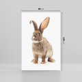 Obraz na płótnie 80x120 - Delikatna Zwierzęca Uroda - królik, zwierzę