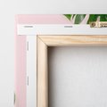 Obraz na płótnie 30x30 - Egzotyczna Roślinność - liście, monstera