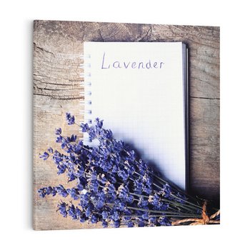 Obraz na płótnie 60x60 - Lawendowa Magia - lawenda, fiolet