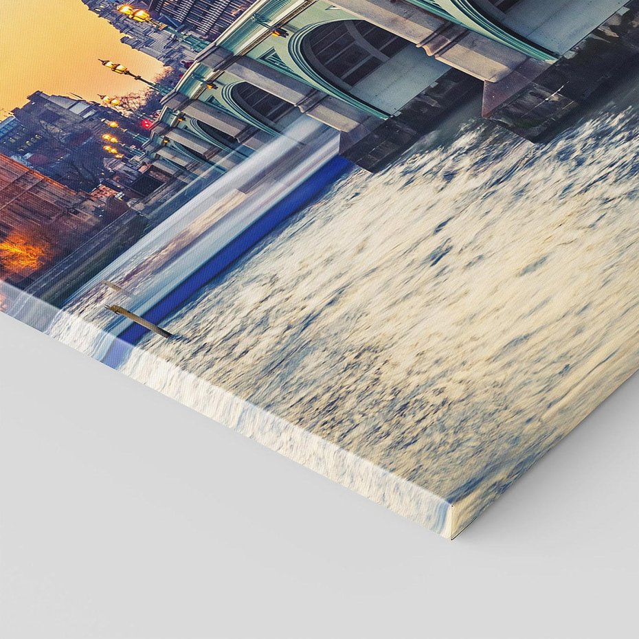 Obraz na płótnie 70x100 - Magiczny Londyn: Tamiza i Big Ben - Londyn, Tamiza