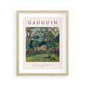 Plakat w ramie 40x50 - Gauguin: Reprodukcja i Typografia - Gauguin, reprodukcja - rama drewno