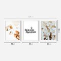 Zestaw obrazy w ramie 40x50 galeria - Motywacyjny, napis, typografia, kobieca - rama biała