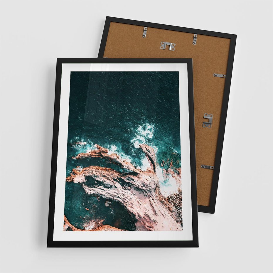 Plakat w ramie 50x70 - Morze w Perspektywie - morze, ocean - rama czarna