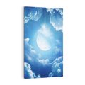 Obraz na płótnie 80x120 - Księżycowe Chmury - księżyc, chmury