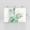 Obraz na płótnie 120x80 - Luksus w Detalu - złote, liście