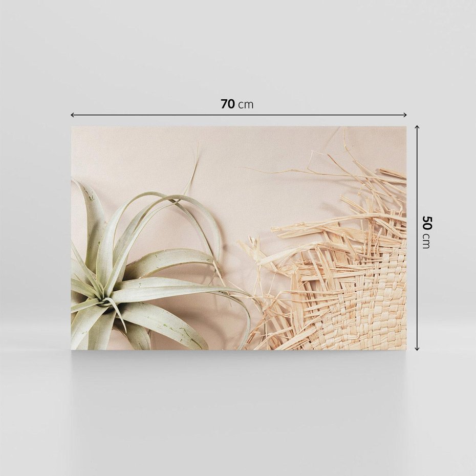 Obraz na płótnie 70x50 - Boho urok suchych liści - suche, liście