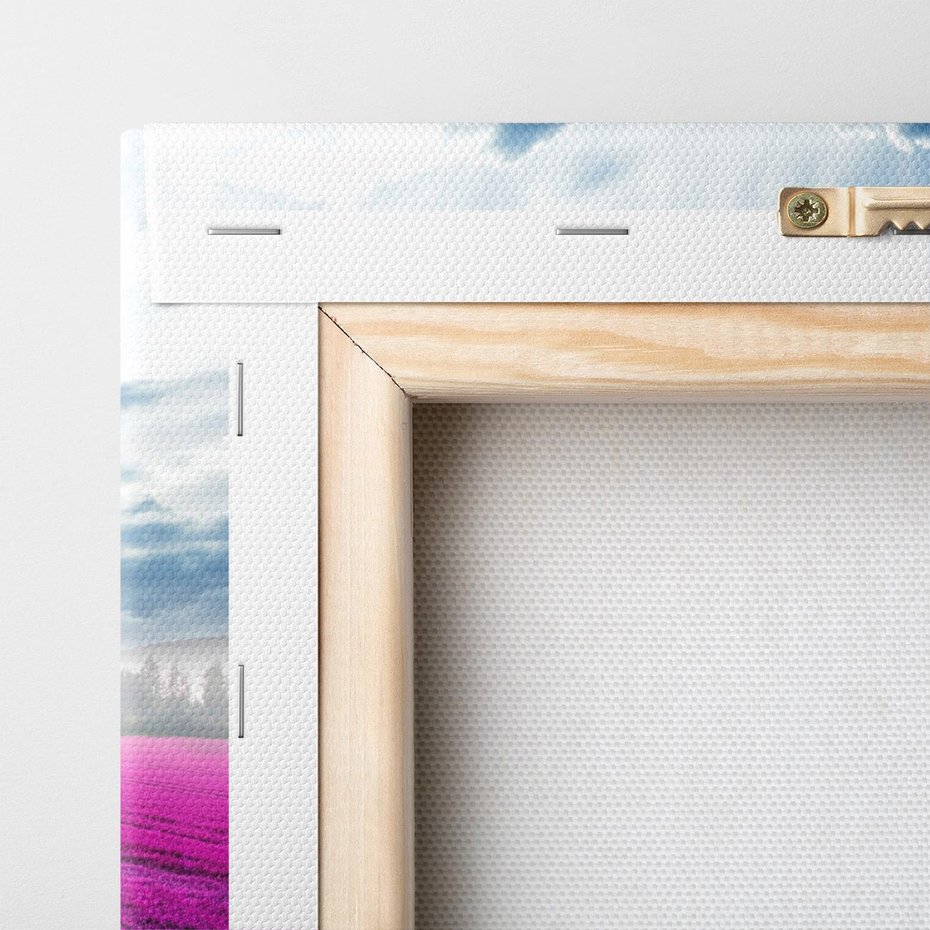 Obraz na płótnie 50x70 - Fioletowa abstrakcja w ruchu - abstrakcja, fiolet