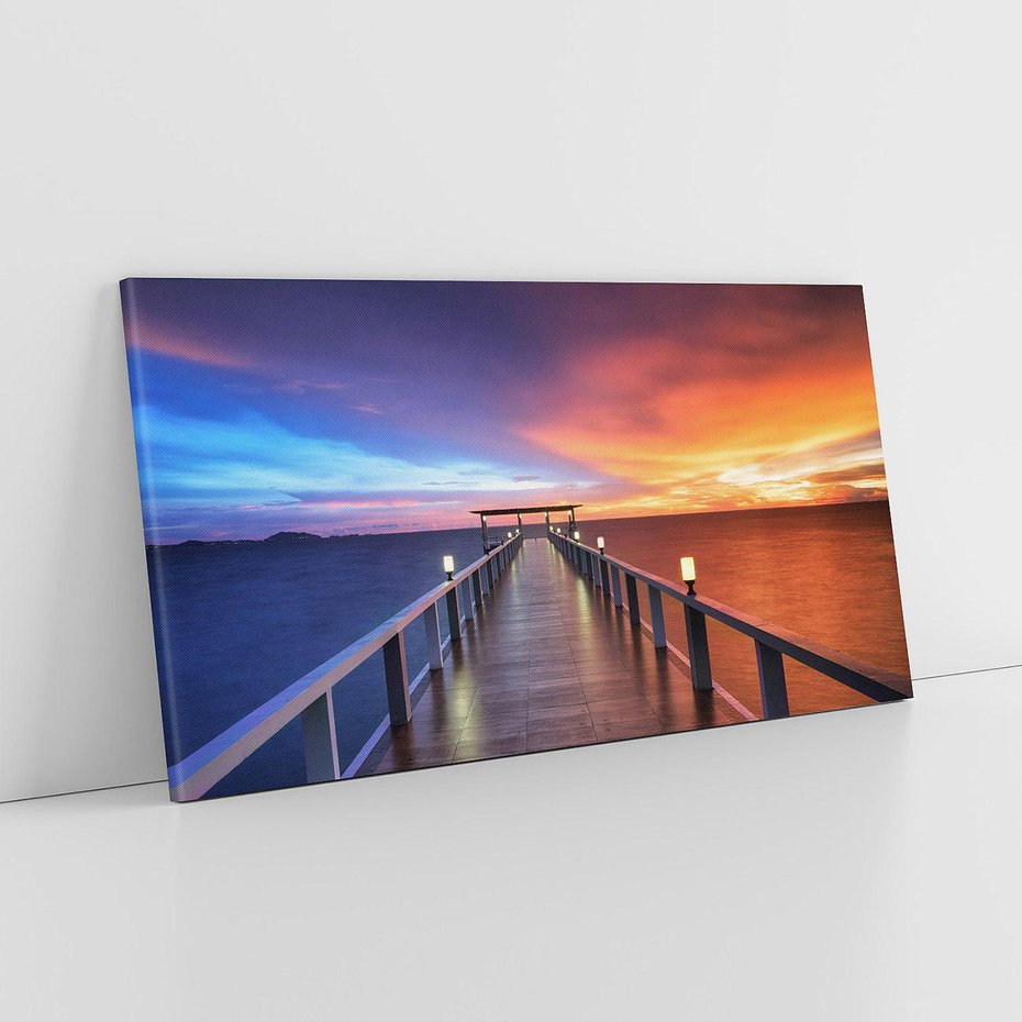 Obraz na płótnie 140x70 - Bangkok nad Wodą: Urok Tajlandii - Bangkok, morze