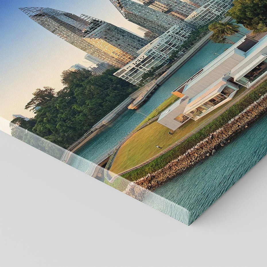 Obraz na płótnie 80x80 - Azja miasto architektonicznej ekstrawagancji - Azja, miasto