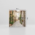 Obraz na płótnie 50x50 - Urok Uliczki we Włoszech - uliczka, Włochy